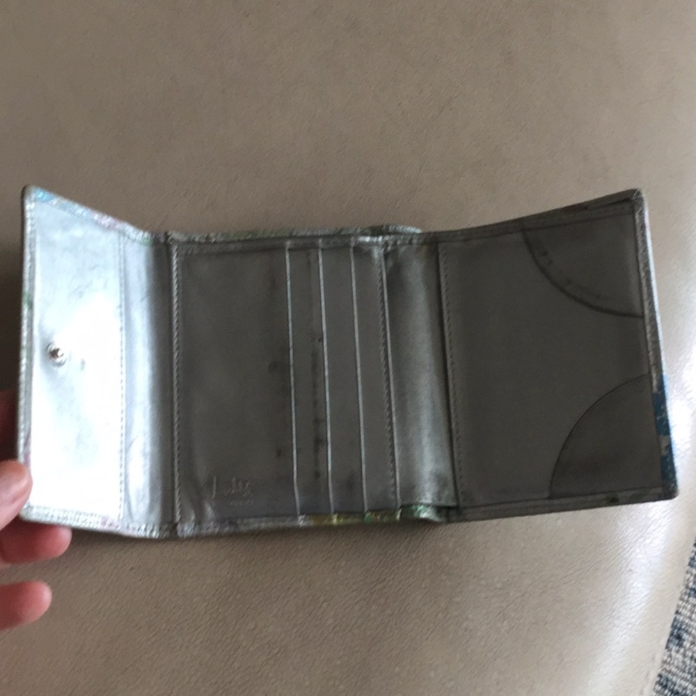 Lodis silver with floral scape wallet - Picture 3 of 4